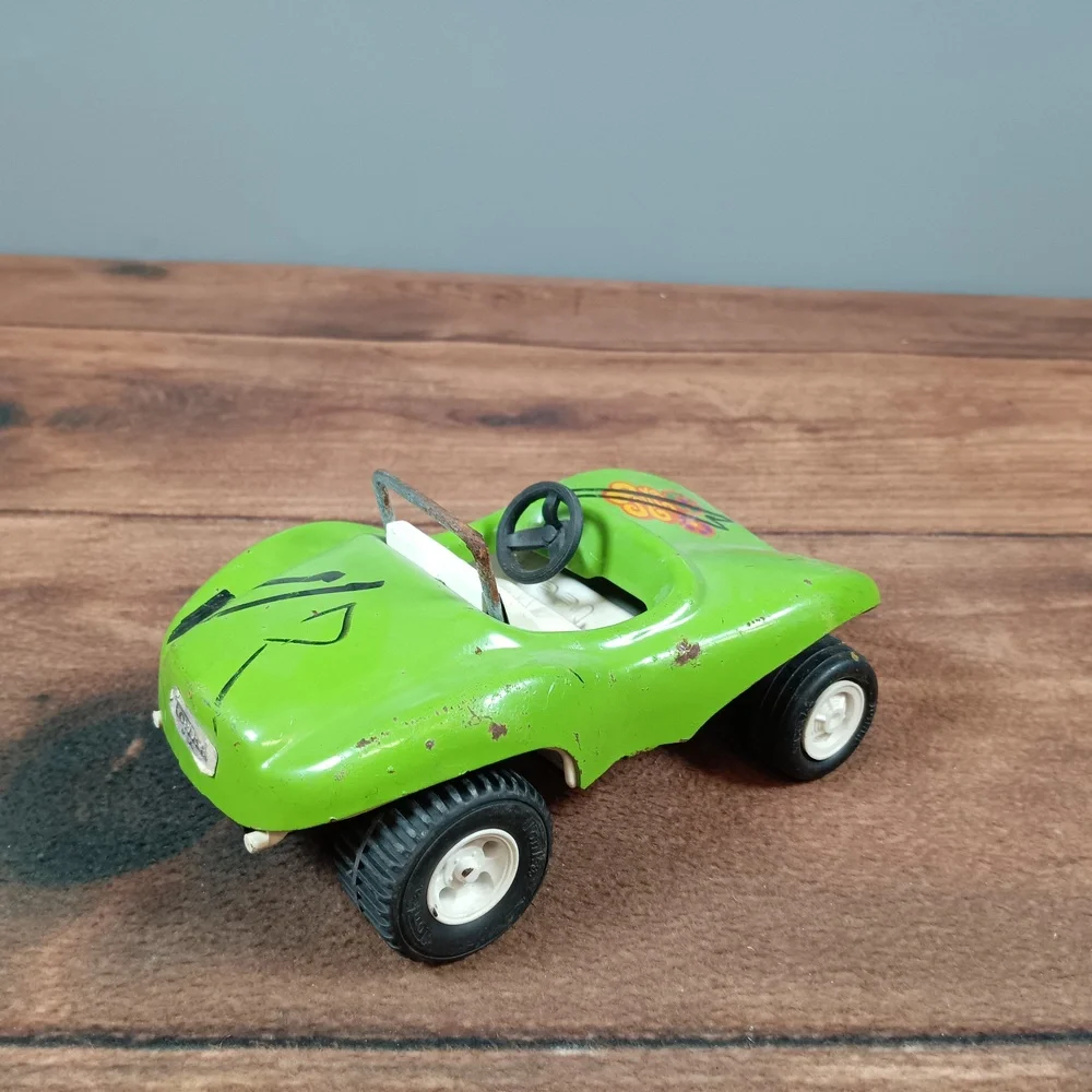 Tomica Buggy Toy‎ Car Green OpenTop Black Stripes SingleSeat OffRoad Retro Japan - Picture 3 of 7
